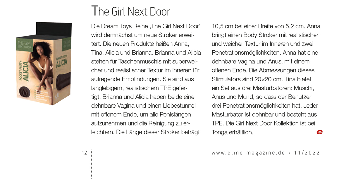 2022-11 eLine - Dream Toys The Girl Next Door